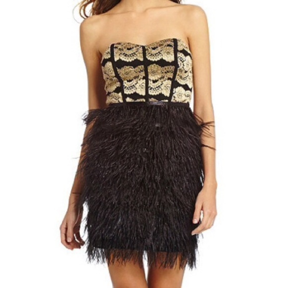 Gianni Bini feather dress